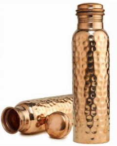Copper Hammered Bottles