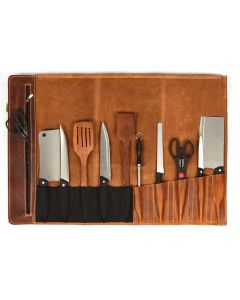 Kitchen Accessories Leather Tool Roll With Strap