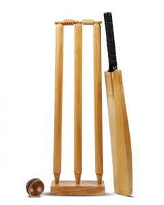 Vintage Look Wooden Cricket Set